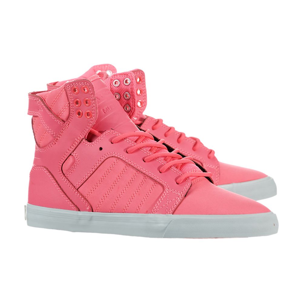 Baskets Montantes Supra SkyTop Rose Pink/Pink-Blue Femme | FBB-97495900